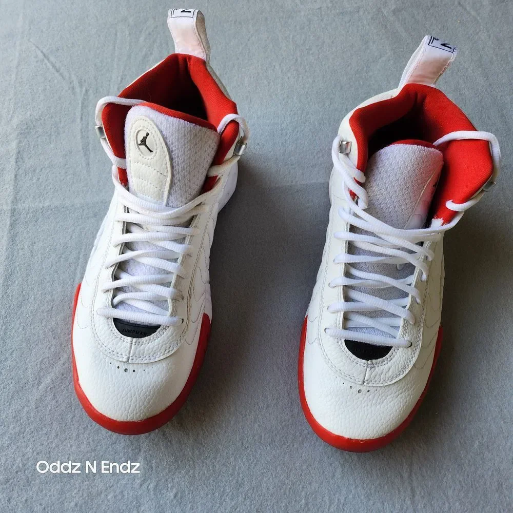 Air Jordan Jumpman Pro White & Red Basketball Shoes Size US 8.5 Athletic Sneaker - Picture 3 of 14